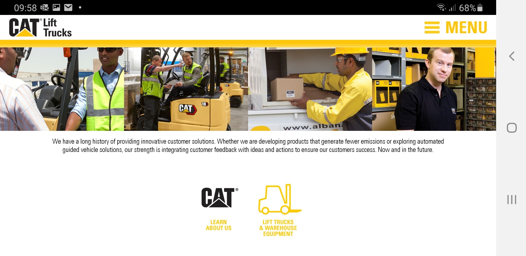 Cat® Lift Trucks - EUR/AME-CIS - A